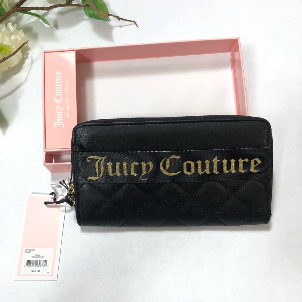 NWB Juicy Couture Women’s Black Starburst Wallet